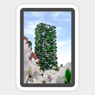 Greenery building Sticker